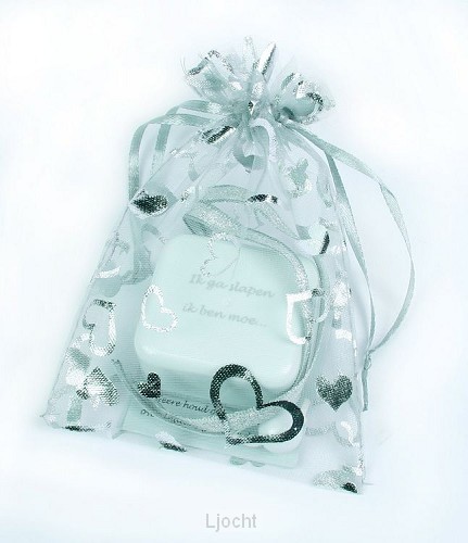 Muziekdoosje zilver ik ga slapen