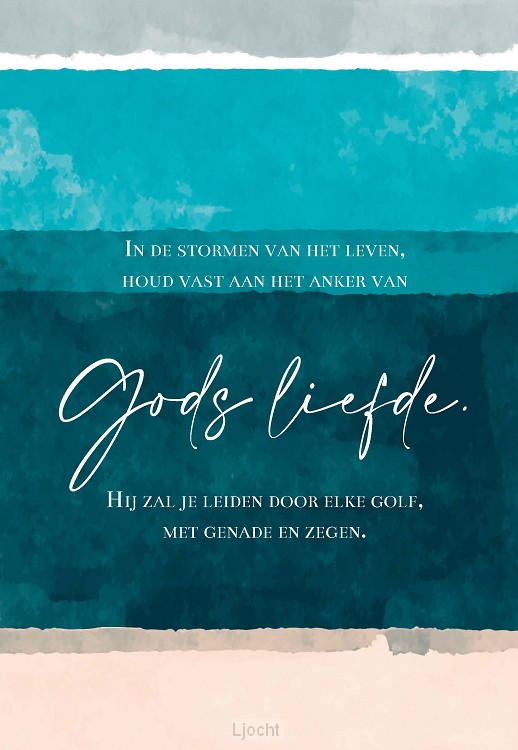 Wenskaart stormen van het leven