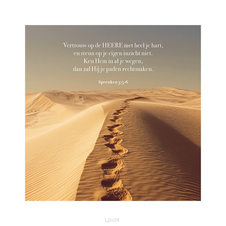 Kaart Woestijn spreuken 3:5-6