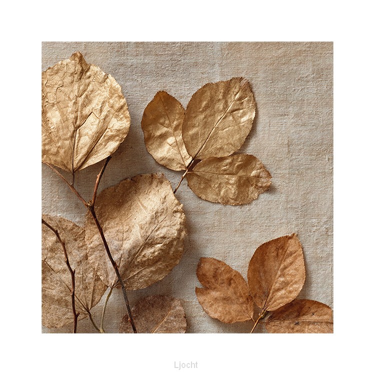 Kaart Goudkleurige bladeren