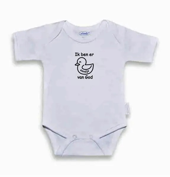 Romper Zwart 62-68 eendje van God