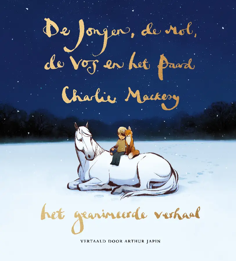 Jongen, de mol, de vos en paard Animatie