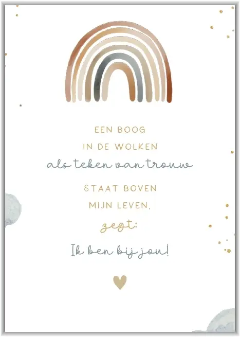 Een boog in de wolken