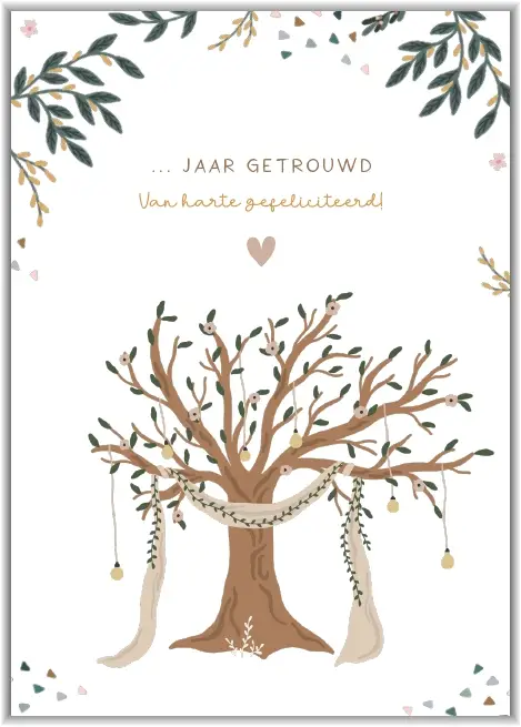 ... jaar getrouwd