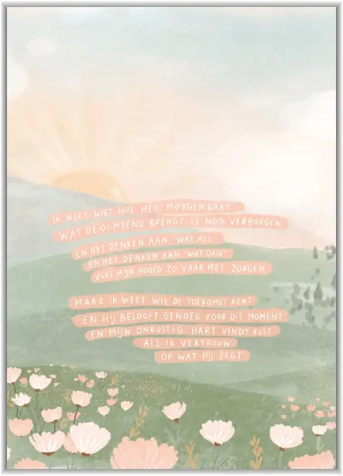 Ik weet niet hoe het morgen gaat