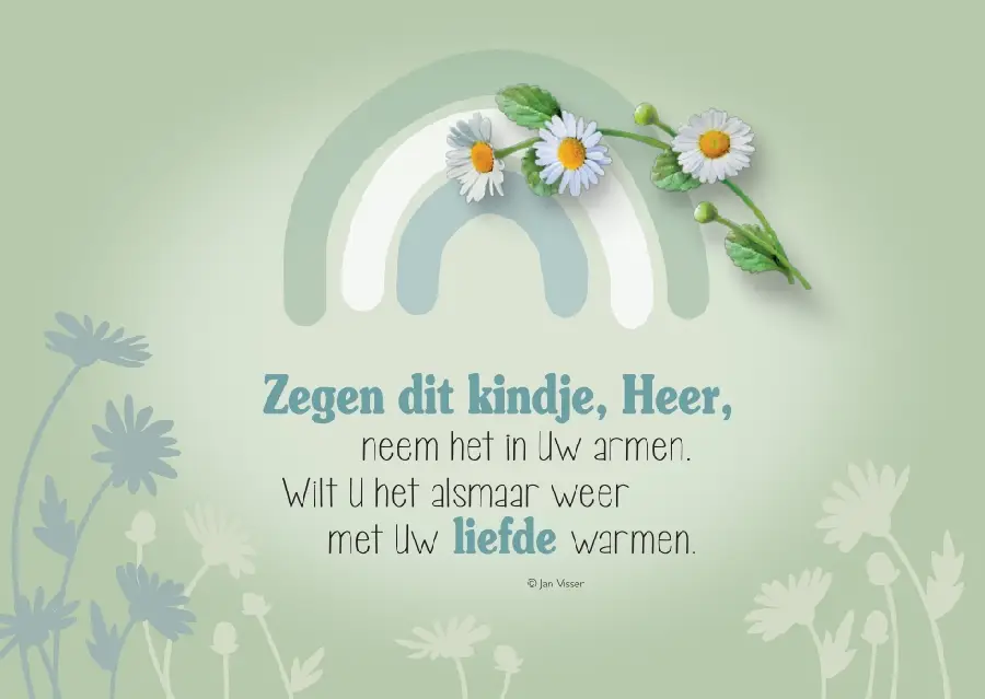 Wenskaart Geboorte /Doop