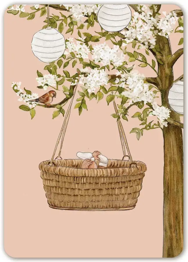 Blanco (zonder opdruk geboorte meisje)