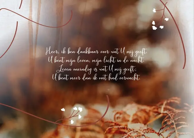 Enkele Kaart God zorgt