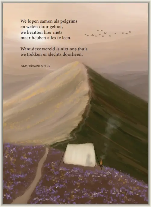 We lopen samen als pelgrims