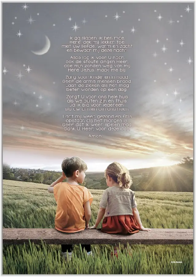 Poster A4 Ik ga slapen