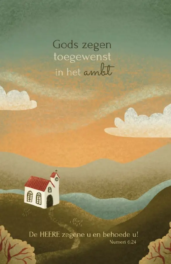 Gods zegen toegewenst Ambt