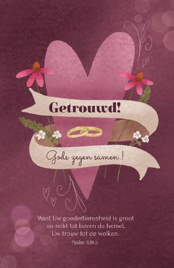 Getrouwd! Gods zegen samen!