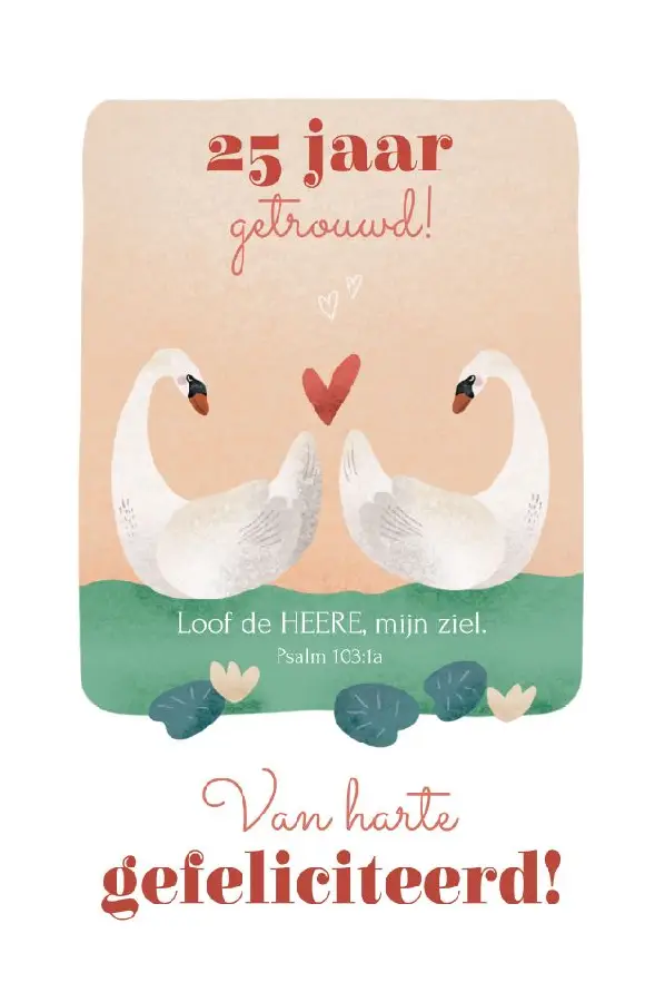 25 jaar getrouwd