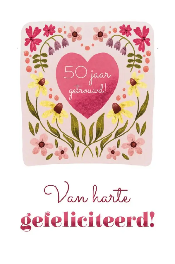 50 jaar getrouwd