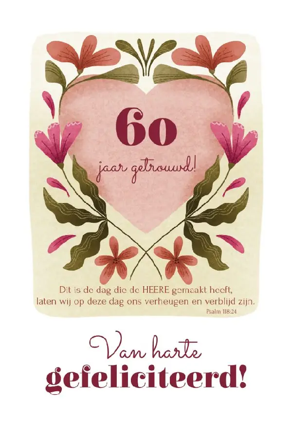 60 jaar getrouwd