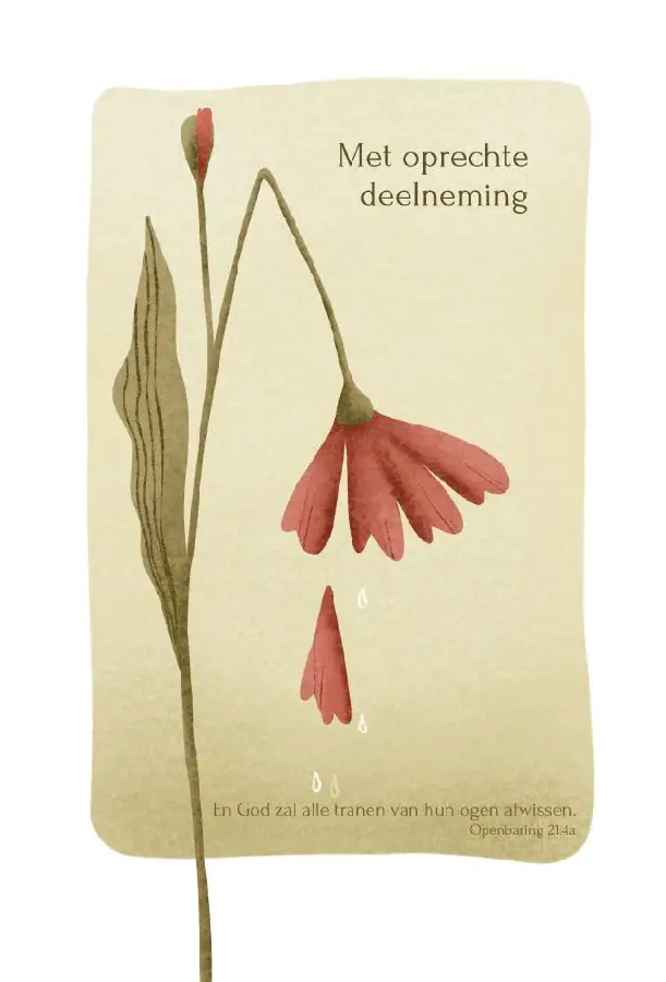 Met oprechte deelneming