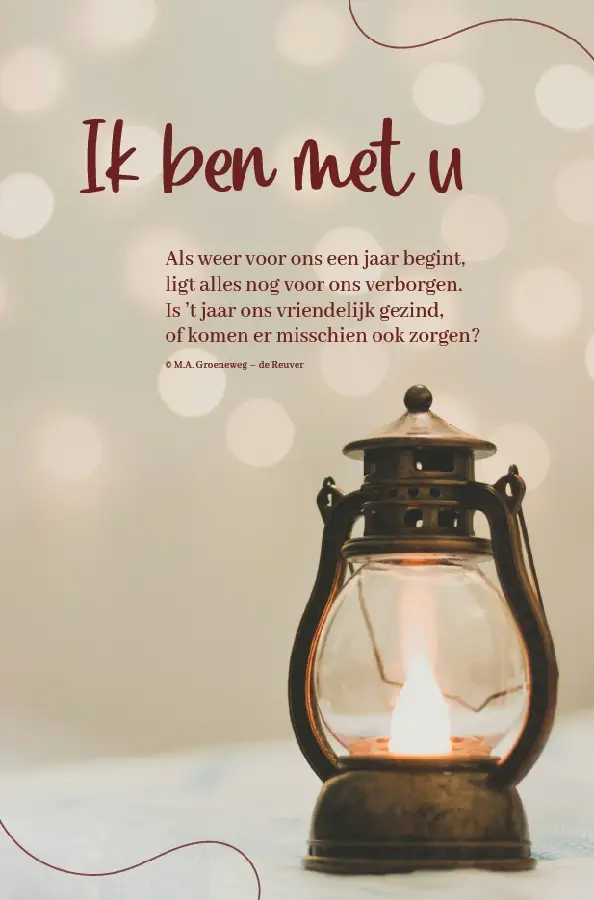 Wenskaart Ik ben met u