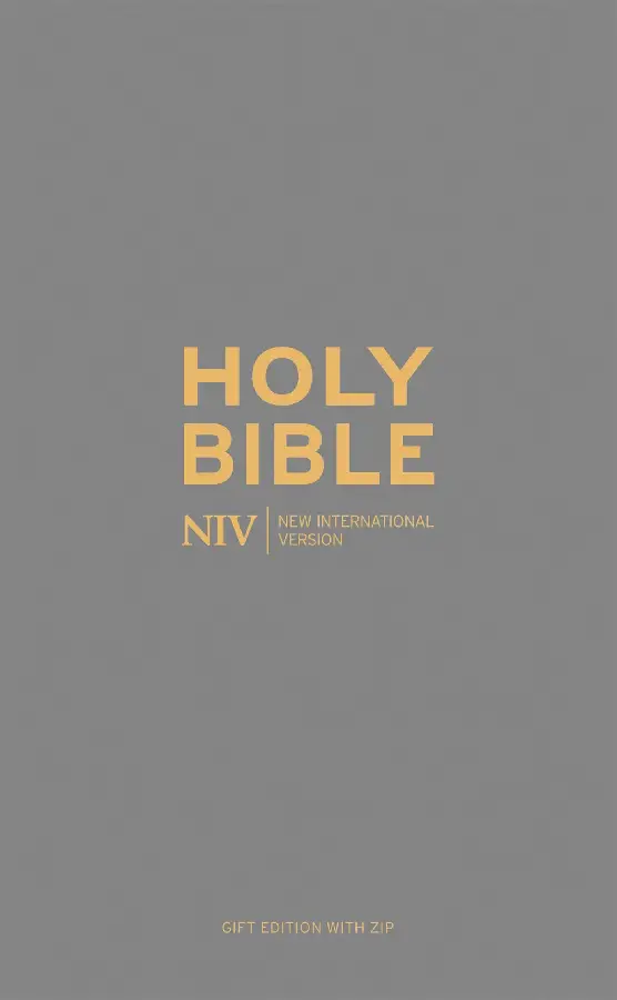 NIV Pocketbible Zip gray