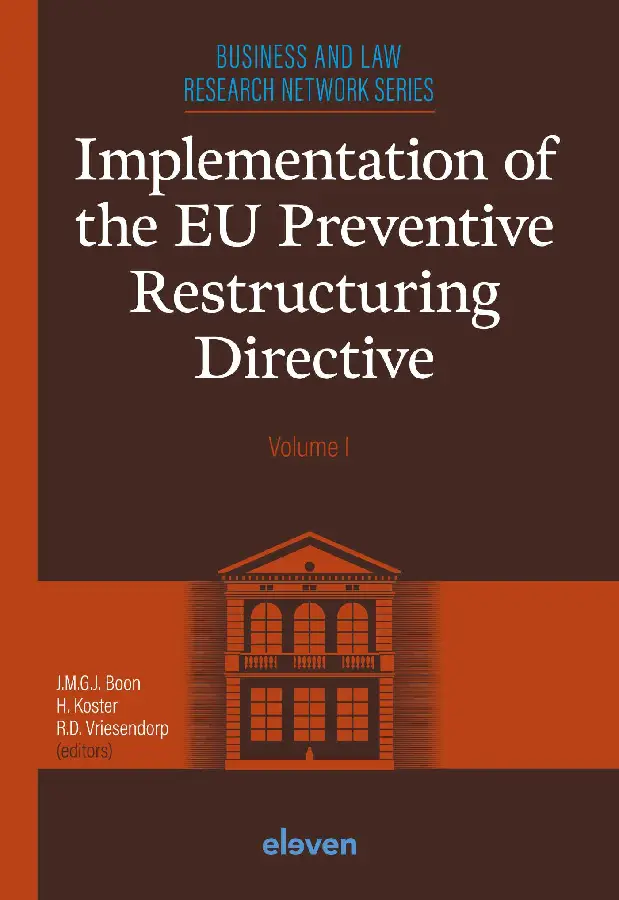 Implementation of the EU Preventive Restructuring Directive