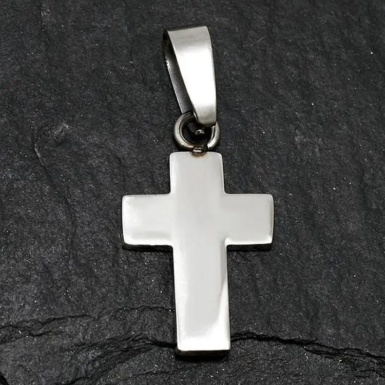 Stainless Steel Pendant Cross 24x15x2mm