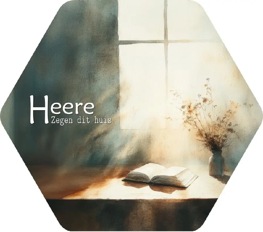 Honingraat bord small 15 cm, Heere zegen