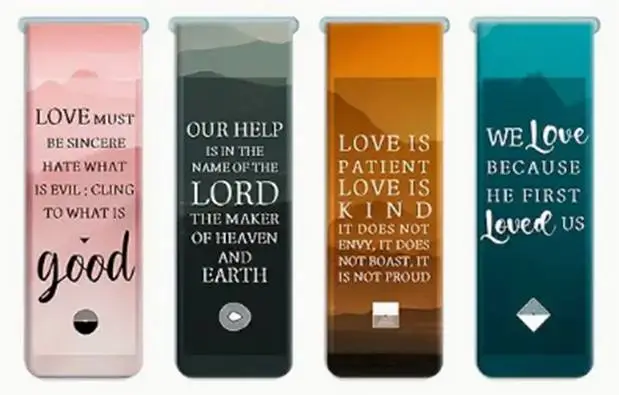 Magnetic Bookmarks (4) Love is