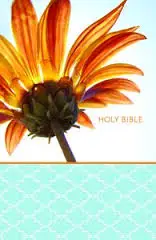 NIV gift en award bible flower