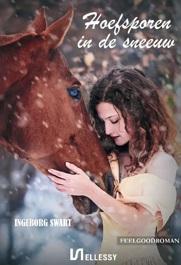 Hoefsporen in de sneeuw