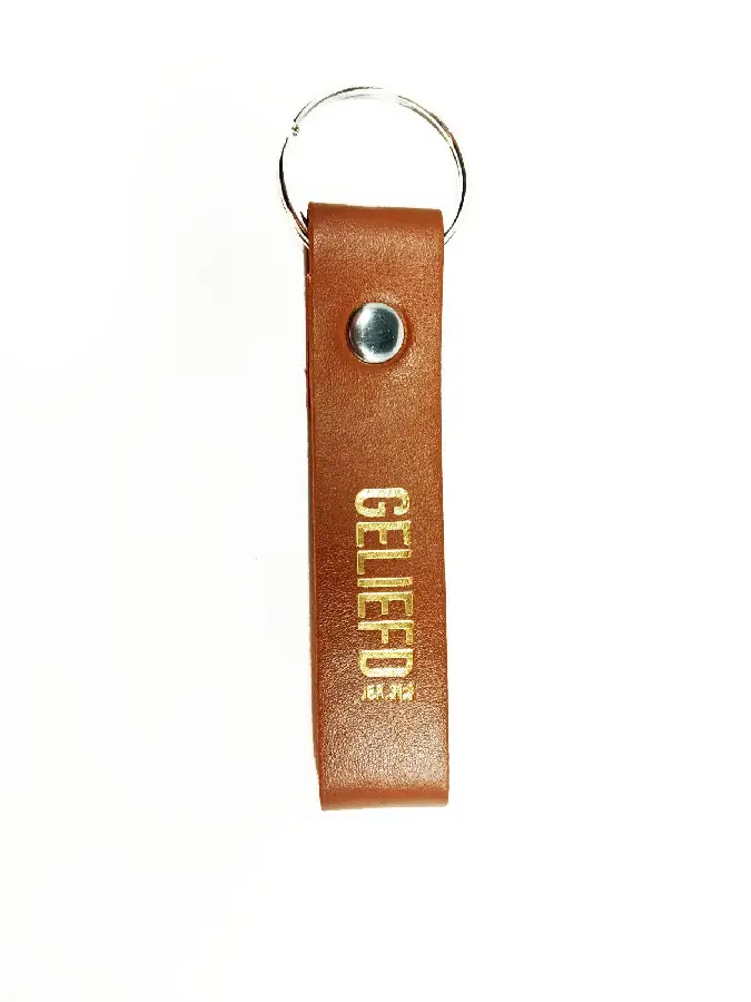 Geliefd Fauxleatherlook keyring